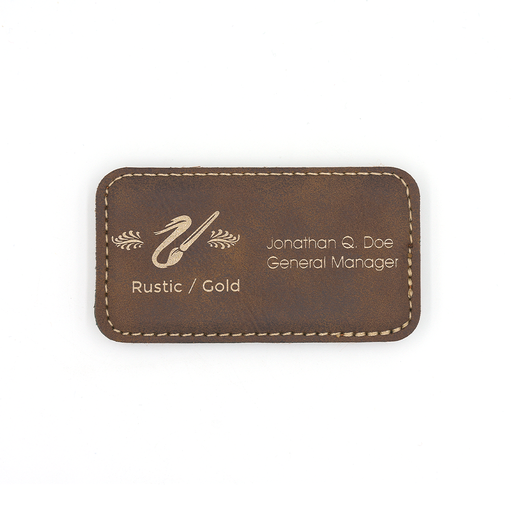 Engraved Leather Name Tag Namify